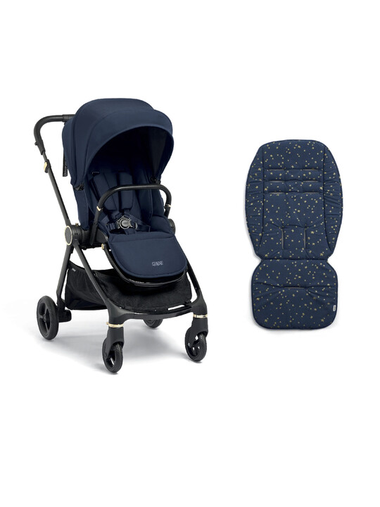 Strada Midnight Pushchair with Midnight Sky Memory Foam Liner image number 1